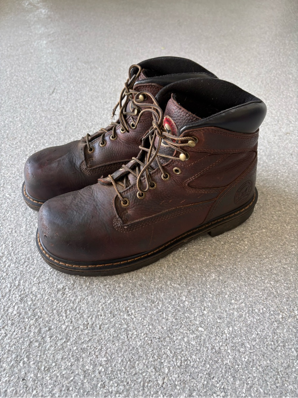 Red Wing Irish Setter 83624 Men's Size 10.5 Brown Steel Toe Leather Work Boots